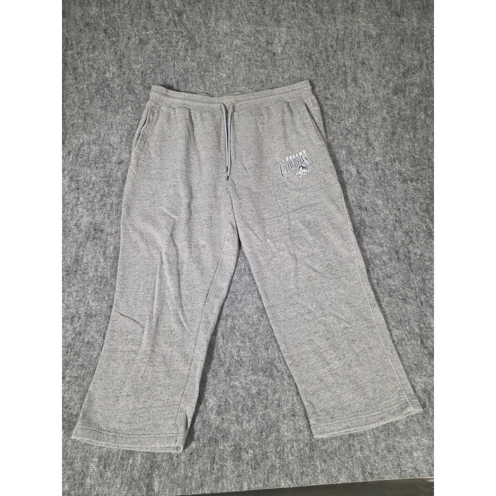 Mens Sweatpants Dallas Cowboys 2XL Gray NFL Team Sleepwear Fleece Lounge Pants